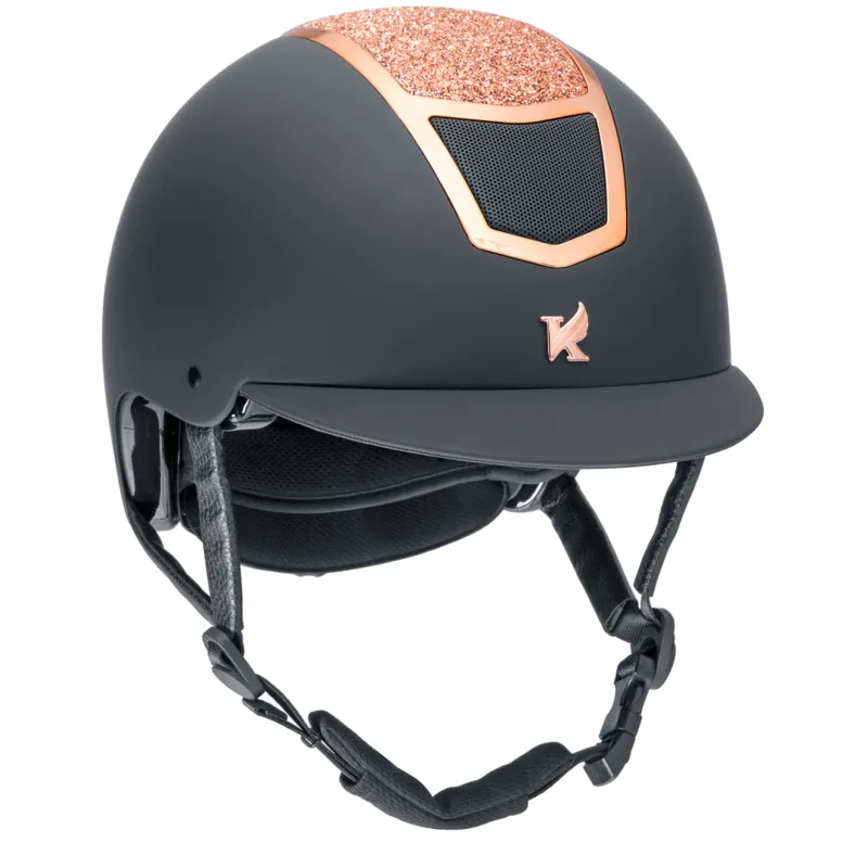 Shires Karben Valentina Riding Hat in Black/Rose Gold
